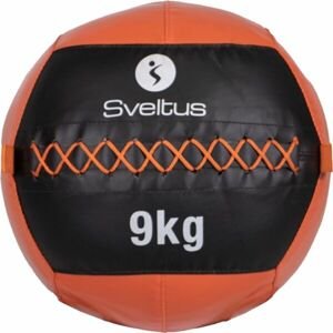 SVELTUS WALL BALL 9 KG Medicinbal, oranžová, veľkosť