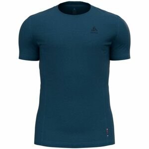 Odlo SUW MEN'S TOP CREW NECK S/S NATURAL+ LIGHT Pánske tričko, tmavo modrá, veľkosť S
