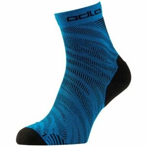 Odlo CERAMICOOL RUN GRAPHIC 2PCS SOCKS QUARTER Ponožky, modrá, veľkosť 45-47