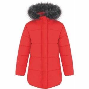 Loap TOMKA Dievčenský zimný kabát, červená, veľkosť 158-164