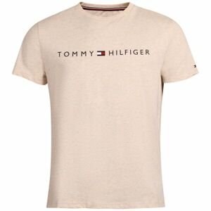 Tommy Hilfiger CN SS TEE LOGO Pánske tričko, béžová, veľkosť S