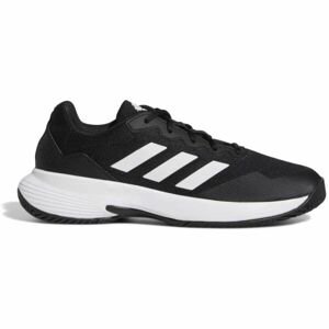 adidas GAMECOURT 2 M Pánska tenisová obuv, čierna, veľkosť 45 1/3