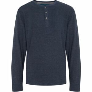 BLEND BHNOEL TEE NOOS Pánske tričko s dlhým rukávom, tmavo modrá, veľkosť XL
