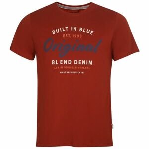 BLEND TEE REGULAR FIT Pánske tričko, červená, veľkosť L