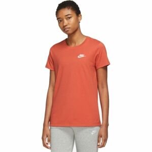 Nike NSW CLUB TEE W Dámske tričko, oranžová, veľkosť XS