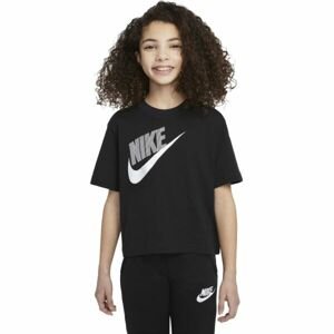 Nike NSW TEE ESSNTL BOXY TEE DNC Dievčenské tričko, čierna, veľkosť L