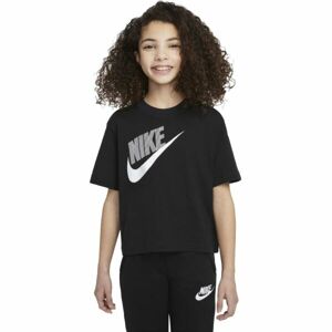 Nike NSW TEE ESSNTL BOXY TEE DNC Dievčenské tričko, čierna, veľkosť XL