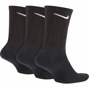 Nike EVERYDAY CUSH CREW 3PR U Ponožky, čierna, veľkosť XL