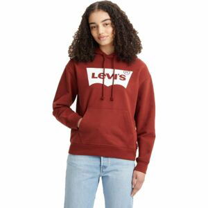 Levi's STANDARD HOODIE Dámska mikina, červená, veľkosť M