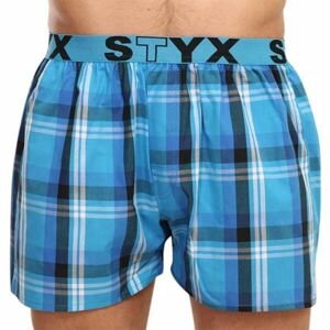Styx MEN'S BOXERS SHORTS SPORTS RUBBER Pánske šortky, modrá, veľkosť S