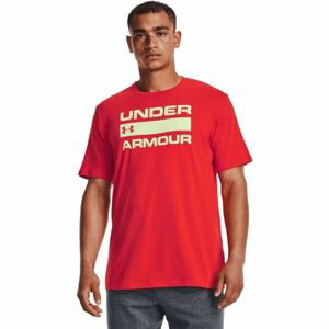 Under Armour UA TEAM ISSUE WORDMARK SS Pánske tričko, červená, veľkosť XXXL