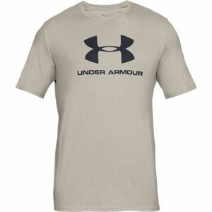 Under Armour SPORTSTYLE LOGO SS Pánske tričko, béžová, veľkosť XXL