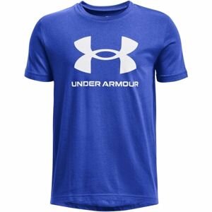 Under Armour SPORTSTYLE LOGO SS Chlapčenské tričko, modrá, veľkosť L