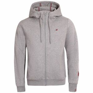 Tommy Hilfiger ESSENTIALS FZ HOODY Pánska mikina, sivá, veľkosť XXL