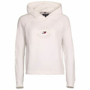 Tommy Hilfiger RELAXED TH GRAPHIC HOODIE Dámska mikina, biela, veľkosť S