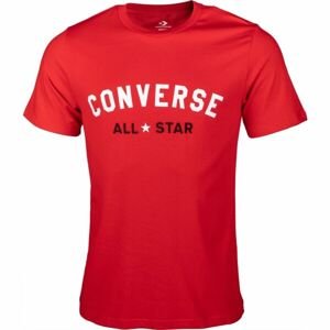 Converse STANDARD FIT ALL STAR LOGO PRINTED TEE Pánske tričko, červená, veľkosť XXL