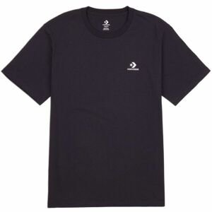 Converse CLASSIC LEFT CHEST SS TEE Unisex tričko, čierna, veľkosť XXL