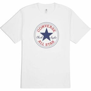 Converse STANDARD FIT CENTER FRONT CHUCK PATCH CORE TEE Pánske tričko, biela, veľkosť M