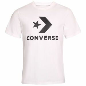 Converse STANDARD FIT CENTER FRONT LARGE LOGO STAR CHEV Pánske tričko, biela, veľkosť XS