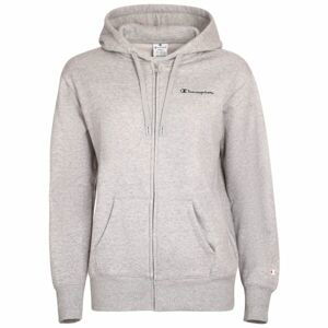 Champion HOODED FULL ZIP SWEATSHIRT Dámska mikina, sivá, veľkosť L