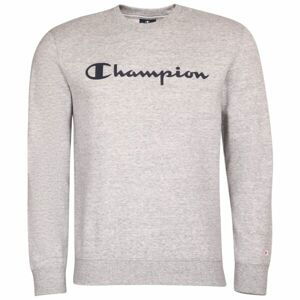 Champion CREWNECK SWEATSHIRT Pánska mikina, sivá, veľkosť M