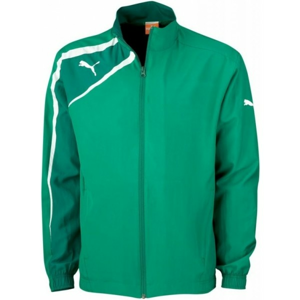 Puma SPIRIT WOvoN JACKET JR zelená 140 - Detská športová bunda