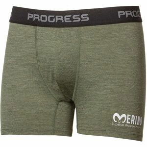 PROGRESS MW SKN Pánske Merino boxerky, khaki, veľkosť M