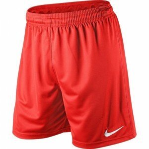 Nike PARK KNIT SHORT YOUTH červená XL - Detské futbalové trenírky