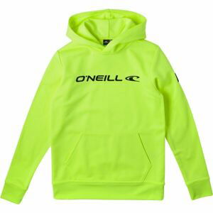 O'Neill RUTILE HOODED FLEECE Chlapčenská mikina, reflexný neón, veľkosť 140