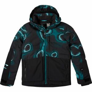 O'Neill TEXTURE JACKET Chlapčenská lyžiarska/snowboardová bunda, čierna, veľkosť 140