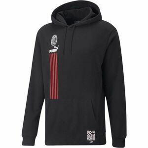 Puma ACM FTBLCULTURE HOODY Pánska mikina, čierna, veľkosť S