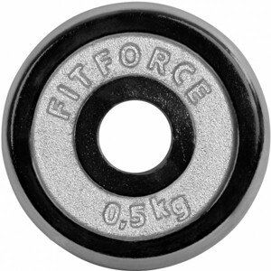 Fitforce NAKLADACÍ KOTÚČ 0,5KG CHROM Nakladací kotúč, strieborná, veľkosť OS