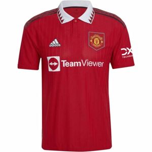 adidas MUFC H JSY Pánsky futbalový dres, červená, veľkosť L