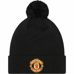 New Era WORDMARK BOBBLE BEANIE MANCHESTER UNITED Detská zimná čiapka, čierna, veľkosť YTH