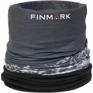 Finmark FSW-215 Multifunkčná šatka s flísom, tmavo sivá, veľkosť os