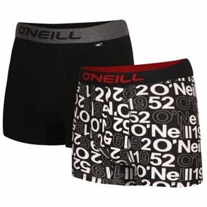 O'Neill BOXER ALL OVER & PLAIN 2-PACK Pánske boxerky, čierna, veľkosť L