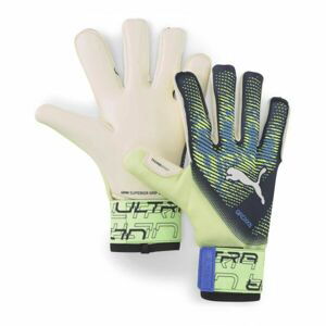 Puma ULTRA GRIP 1 HYBRID Pánske brankárske rukavice, svetlo zelená, veľkosť 11