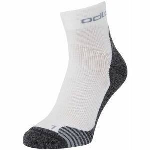 Odlo ACTIVE WARMHIKE SOCK QUARTER Turistické ponožky, biela, veľkosť 36-38