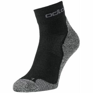 Odlo ACTIVE WARMHIKE SOCK QUARTER Turistické ponožky, čierna, veľkosť 39-41