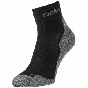Odlo ACTIVE WARMHIKE SOCK QUARTER Turistické ponožky, čierna, veľkosť 45/47