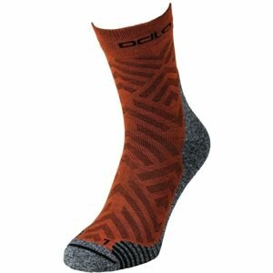 Odlo ACTIVEWARM HIKE GRAPHIC SOCKS Turistické ponožky, červená, veľkosť 36-38