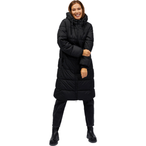 GAP V-MAXI LONG PUFFER LOGO Dámska zimná bunda, čierna, veľkosť XXS