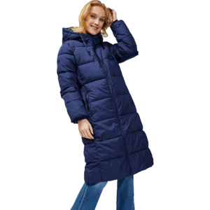 GAP V-MAXI LONG PUFFER LOGO Dámska zimná bunda, tmavo modrá, veľkosť XS