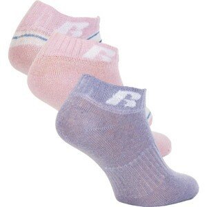 Russell Athletic KIDS ANKLE SOCK 3 PÁRY Detské ponožky, ružová, veľkosť 32-35