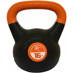 SPORT TEAM LIFEFIT KETTLEBELL VINYL 16KG Jednoručná činka, čierna, veľkosť 16 KG