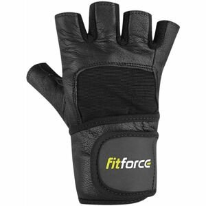 Fitforce FITNESS RUKAVICE Rukavice na fitness, čierna,biela, veľkosť