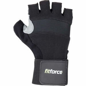 Fitforce FITNESS RUKAVICE čierna XL - Rukavice na fitness