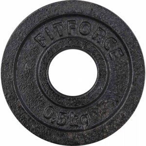 Fitforce NAKLADACÍ KOTÚČ 0,5KG ČIERNY 30MM Nakladací kotúč, čierna, veľkosť 0,5 KG