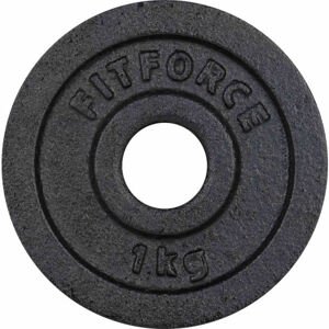 Fitforce NAKLADACÍ KOTÚČ 1KG ČIERNY 30MM Nakladací kotúč, čierna, veľkosť 1 KG