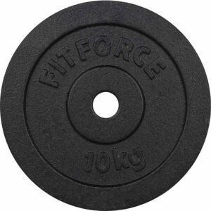 Fitforce PLB 10KG 30MM Nakladací kotúč, čierna, veľkosť 10 KG